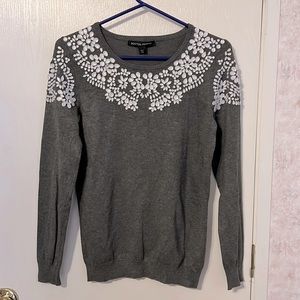 Boston proper holiday embellished sweater size S
